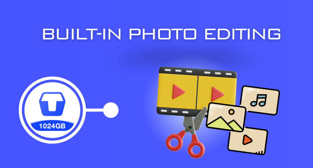 built in photo editing