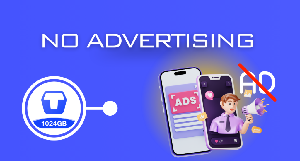 no advertising ever